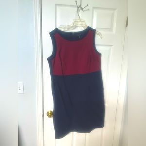 Woman's LANDS END dress size 18 W , plus burgundy,  Navy blue